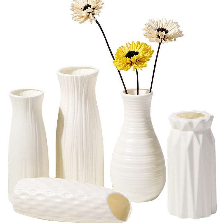 Plastic decorative vase