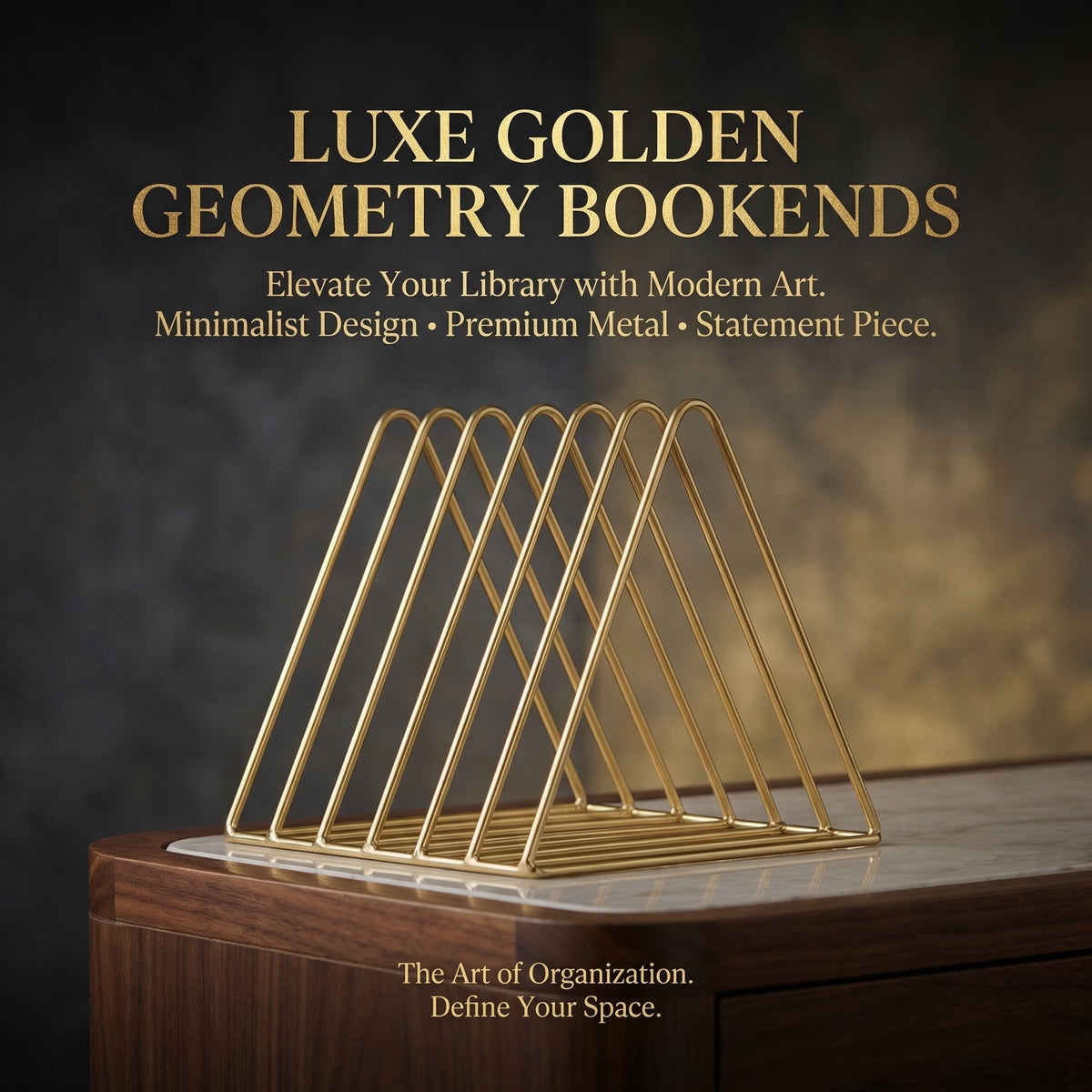 Triangular bookshelf