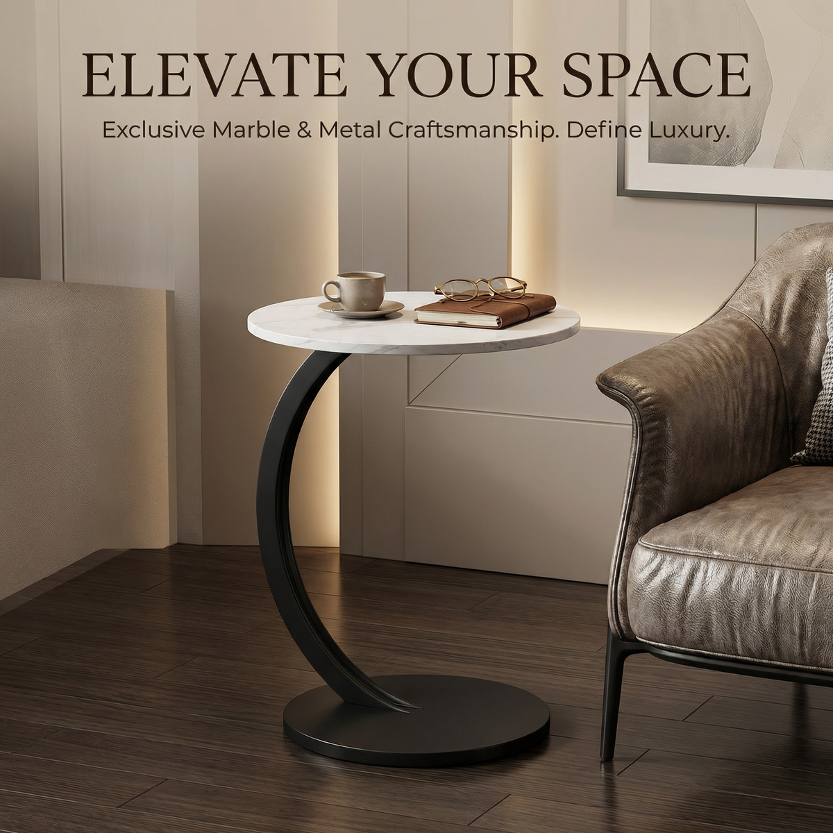 Round coffee table