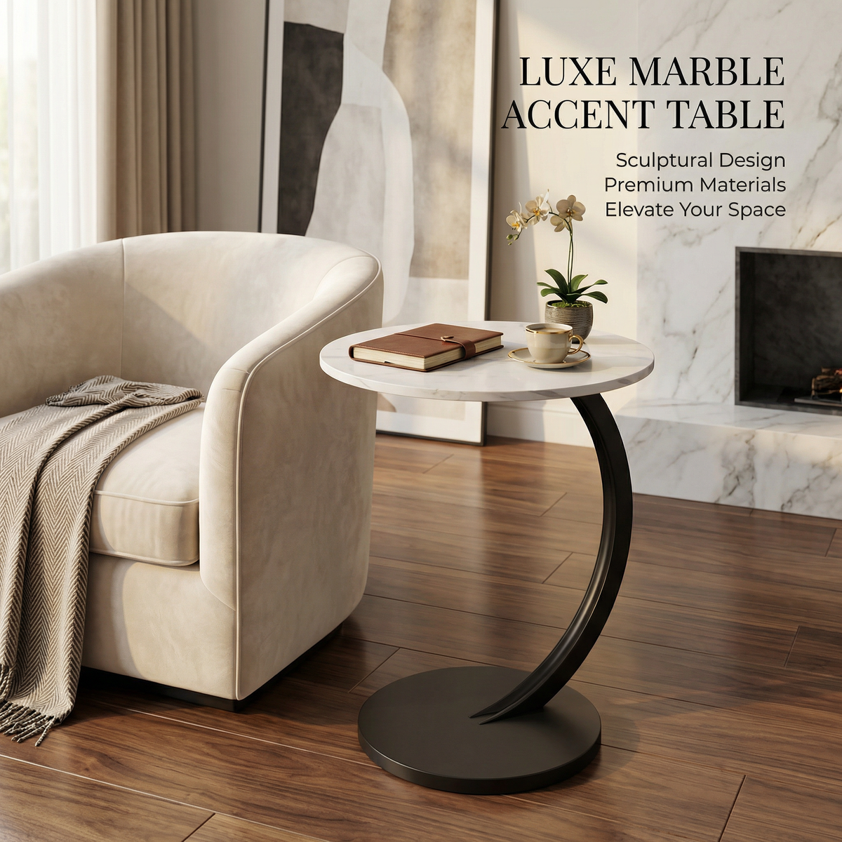 Round coffee table