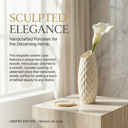 Plastic decorative vase