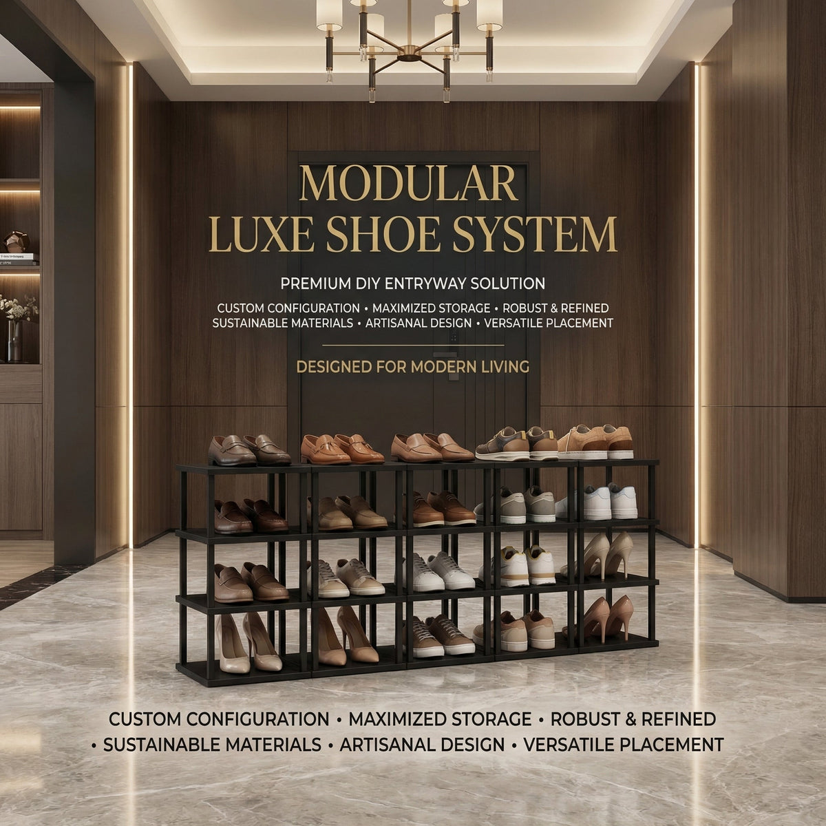 Multi-functional shoe rack